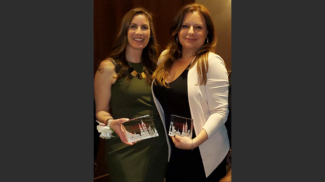 Jackie Vinceslao and Corryn Darling of Hudson Meridian Honored at WBC’s 15th Annual Champion Awards Dinner